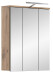 Spiegelschrank >Mason< in nox oak/spiegelglas - 60x77x18cm (BxHxT)
