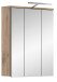 Spiegelschrank >Mason< in nox oak/spiegelglas - 60x77x18cm (BxHxT)
