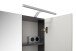 Spiegelschrank >Mason< in nox oak/spiegelglas - 60x77x18cm (BxHxT)