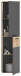 Hochschrank >Mason< in nox oak/basalt grau - 37x152x24cm (BxHxT)