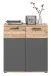 Kommode >Mason< in nox oak/basalt grau - 80x87x40cm (BxHxT)