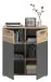 Kommode >Mason< in nox oak/basalt grau - 80x87x40cm (BxHxT)