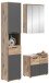Badezimmer-Set >Mason< (3-teilig) in nox oak/basalt grau - 112x190x34cm (BxHxT)
