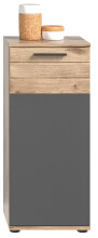 Badezimmer-Set >Mason< (4-teilig) in nox oak/basalt grau - 112x190x34cm (BxHxT)