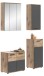 Badezimmer-Set >Mason< (4-teilig) in nox oak/basalt grau - 112x190x34cm (BxHxT)