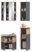 Badezimmer-Set >Mason< (4-teilig) in nox oak/basalt grau - 112x190x34cm (BxHxT)