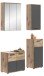 Badezimmer-Set >Mason< (4-teilig) in nox oak/basalt grau - 112x190x34cm (BxHxT)