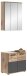 Badmöbel-Set >Mason< in nox oak/basalt grau - 60x190x34cm (BxHxT)