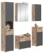 Badezimmer-Set >Mason< in nox oak/basalt grau - 164x190x34cm (BxHxT)