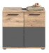 Badezimmer-Set >Mason< in nox oak/basalt grau - 164x190x34cm (BxHxT)