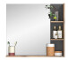 Badezimmer-Set >Mason< (3-teilig) in nox oak/basalt grau - 140x152x48cm (BxHxT)
