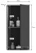 Badezimmer-Set >Mason< (3-teilig) in nox oak/basalt grau - 140x152x48cm (BxHxT)