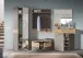 Garderoben-Set >Mason< in nox oak/basalt grau - 280x200x37cm (BxHxT)
