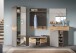 Garderoben-Set >Mason< in nox oak/basalt grau - 175x200x37cm (BxHxT)