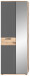 Garderoben-Set >Mason< in nox oak/basalt grau - 175x200x37cm (BxHxT)