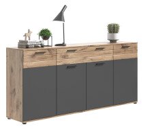 Sideboard >Mason< in nox oak/basalt grau -...