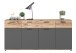 Sideboard >Mason< in nox oak/basalt grau - 200x91x40cm (BxHxT)