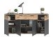 Sideboard >Mason< in nox oak/basalt grau - 200x91x40cm (BxHxT)
