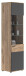 Vitrine >Mason< in nox oak/basalt grau - 57x200x37cm (BxHxT)