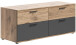 TV-Board >Mason< in nox oak/basalt grau - 130x53x47cm (BxHxT)