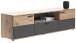 TV-Board >Mason< in nox oak/basalt grau - 194x53x47cm (BxHxT)