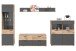 Wohnwand >Mason< in nox oak/basalt grau - 327x200x47cm (BxHxT)