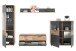 Wohnwand >Mason< in nox oak/basalt grau - 327x200x47cm (BxHxT)