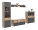 Wohnwand >Mason< in nox oak/basalt grau - 327x200x47cm (BxHxT)
