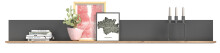 Wohnwand >Mason< in nox oak/basalt grau - 338x200x47cm (BxHxT)
