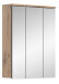 Spiegelschrank >Mason< in nox oak/spiegelglas - 60x77x18cm (BxHxT)