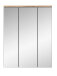 Spiegelschrank >Mason< in nox oak/spiegelglas - 60x77x18cm (BxHxT)