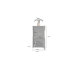 Stauraumschrank >Fayetteville I< in grau/grau - 60x117x37cm (BxHxT)