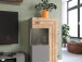 Stauraumschrank >Fayetteville I< in grau/grau - 60x117x37cm (BxHxT)