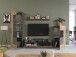 TV-Board >Fayetteville I< in grau/grau - 140x43x40cm (BxHxT)
