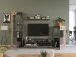 TV-Board >Fayetteville I< in grau/grau - 140x43x40cm (BxHxT)