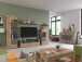 TV-Board >Fayetteville I< in grau/grau - 140x43x40cm (BxHxT)