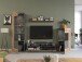 TV-Board >Fayetteville I< in grau/grau - 140x43x40cm (BxHxT)