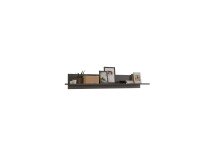 Wandboard >Fayetteville I< in grau/grau -...