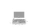 Wohnwand >Fayetteville II< in grau/grau - 350x195x40cm (BxHxT)