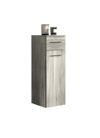 Unterschrank >Yorktown I< in rauchsilber/rauchsilber - 30x85x31cm (BxHxT)