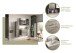 Unterschrank >Yorktown I< in rauchsilber/rauchsilber - 30x85x31cm (BxHxT)