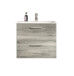 Waschtisch-Set >Yorktown I< in rauchsilber/rauchsilber - 60x52x44cm (BxHxT)