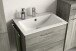 Waschtisch-Set >Yorktown I< in rauchsilber/rauchsilber - 60x52x44cm (BxHxT)