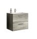 Waschtisch-Set >Yorktown I< in rauchsilber/rauchsilber - 60x52x44cm (BxHxT)