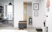 Kompaktgarderobe >Tennessee I< in eiche/grau - 90x189x39cm (BxHxT)