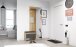 Kompaktgarderobe >Tennessee I< in eiche/grau - 90x189x39cm (BxHxT)