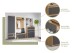 Sitzbank >Tennessee I< in eiche/grau - 76x44x35cm (BxHxT)