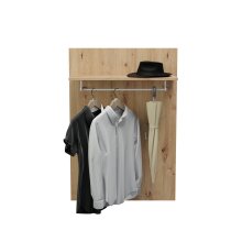 Garderoben-Set >Tennessee II< in eiche/grau - 145x190x35cm (BxHxT)
