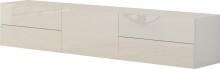 TV-Board >Mercogliano< in Weiß Hochglanz - 170x35.2x40cm (BxHxT)