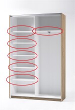 Einlegeboden >Fred< in Weiß - 60.2x1.5x26cm...